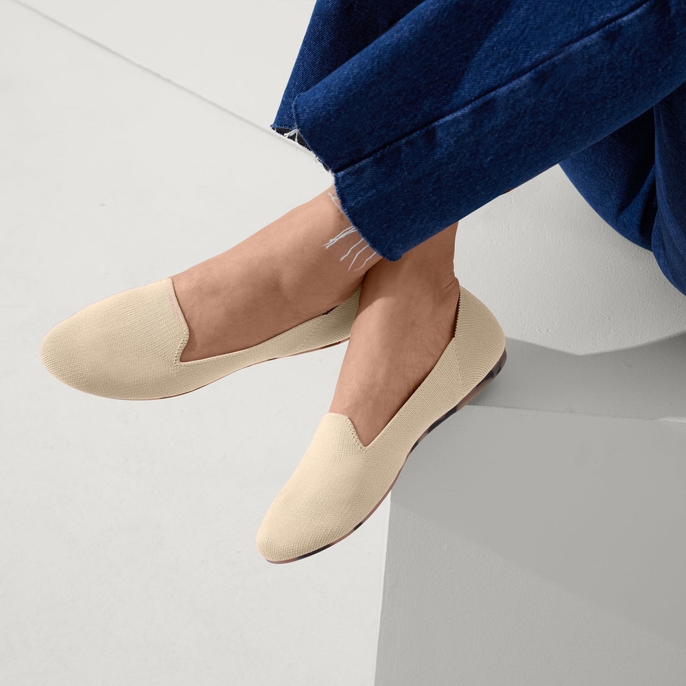 Rothy's The Lounge Loafers In Sand Stone